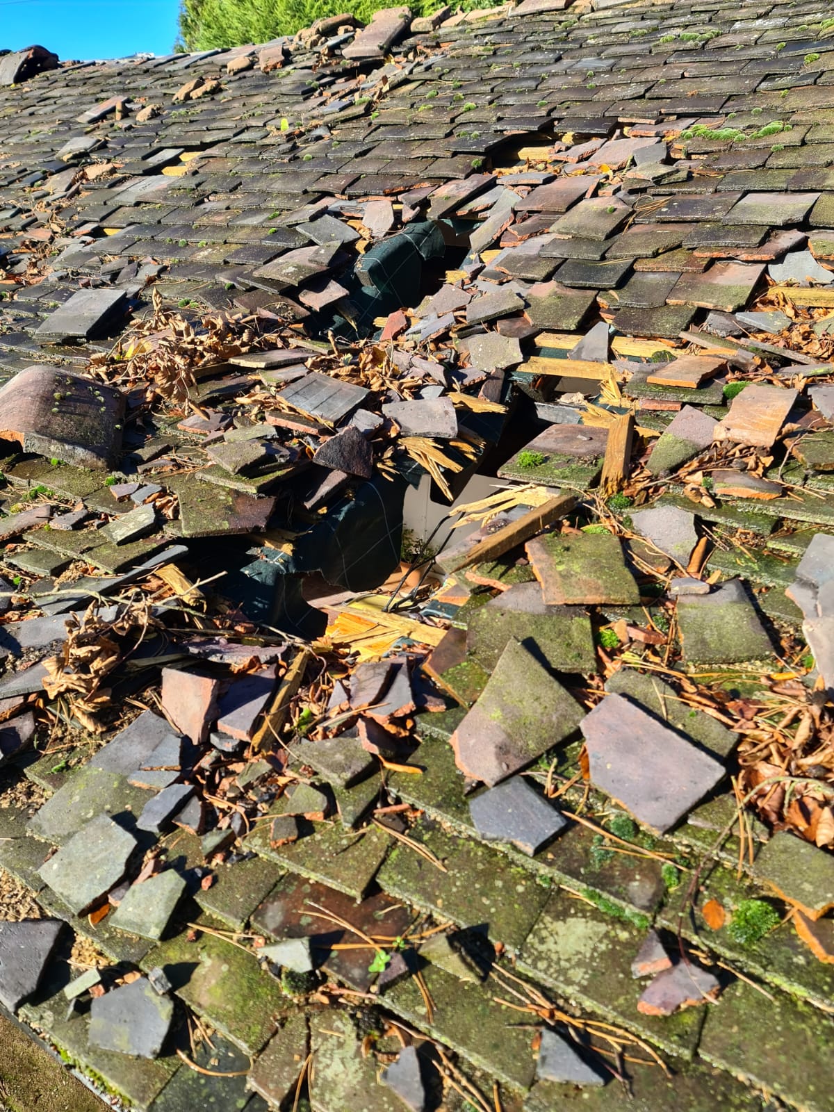 Lightning Damage to Roof